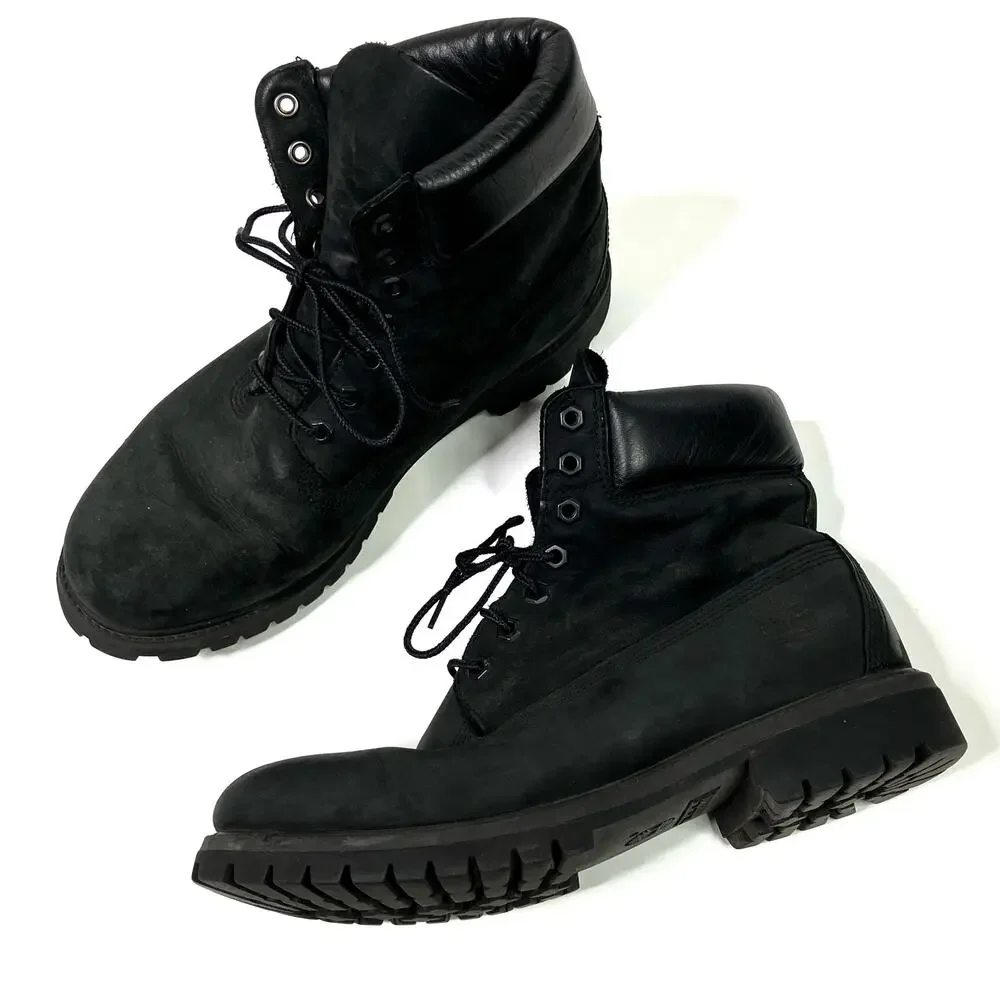 Timberland Black Primaloft Genuine Leather Suede Lace Up Boots Mens 10.5